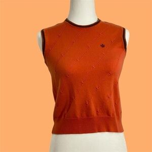 Orange astra classic vest gender neutral top size 90